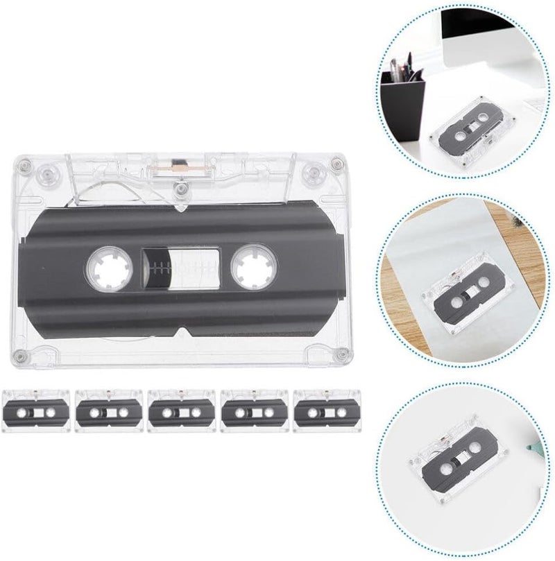 OSALADI Blank Cassette Tape 6 pcs Audio Recording Cassette Tapes Empty 30 Minute Recordable Audio for Speech Music Recording - Image 2